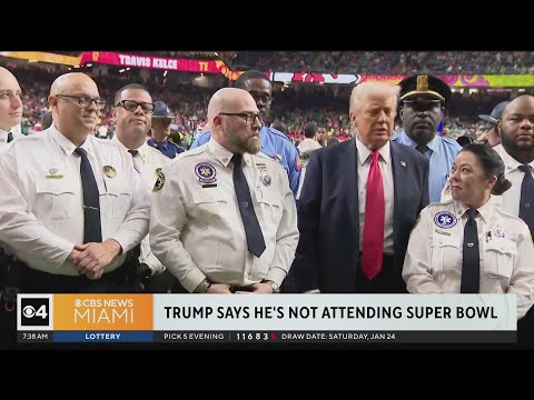 President Trump says he's not attending Super Bowl because of Halftime Show lineup