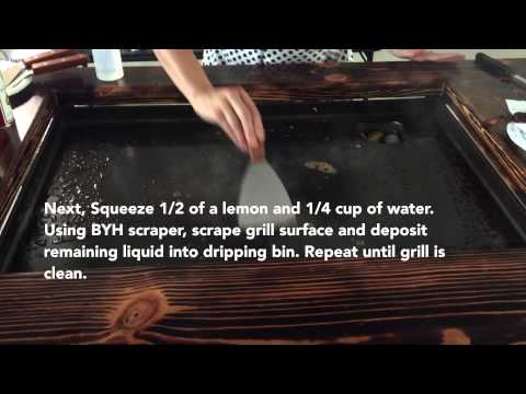 How To Clean Your Backyard Hibachi Flattop Grill Video