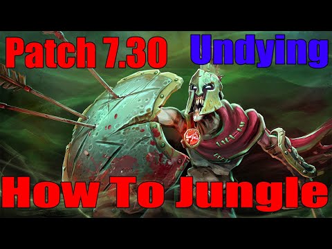 Dota 2 How To Jungle Undying Patch 7.30 fast Radiance 13 min
