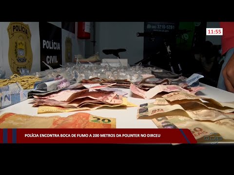 Polícia encontra boca de fumo a 200 metros da Polinter no Dirceu 13 01 2023