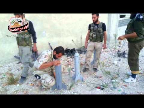 تجهيز وتحضير منصات إطلاق صواريخ محلية الصنع لاستهداف قوات النظام في قرية الدويرينة في ريف حلب من قبل كتيبة العز بن عبد السلام