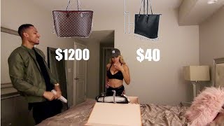 Bought Fake Louis Vuitton Prank/Gold Digger Test!