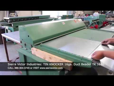 TIN KNOCKER TK 1660 Duct Forming | Sierra Victor Industries (1)