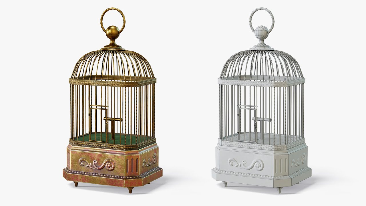 Birdcage Neoclassical 3D Model
