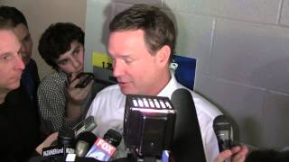 Kansas Head Coach Bill Self after the Jayhawks advance to the Sweet 16