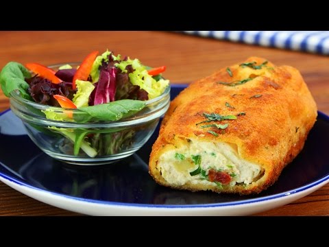 Croustillant, tendre et crémeux : poulet pané Alfredo