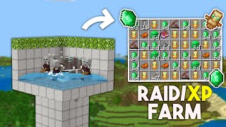 Minecraft EASY Raid Farm in Bedrock 1.21 (MCPE/Xbox/PS4/Nintendo Switch/Windows10)