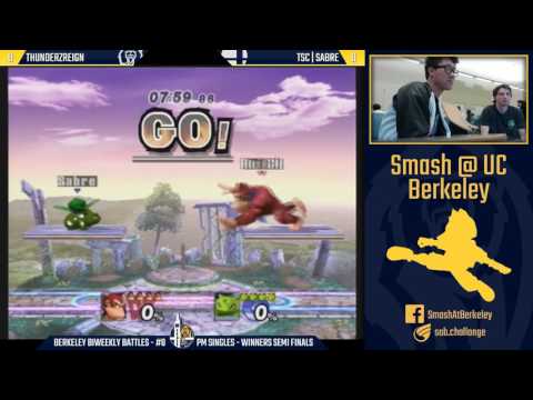 Berkeley Biweekly Battles #8 - PM Singles Winners Semi Finals: ThundeRzReiGN vs TSC | Sabre