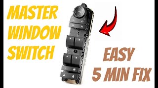 CHEVY SUBURBAN--HOW TO REPLACE MASTER WINDOW SWITCH (Easy)
