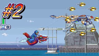 【ロックマンX4】Part2-空飛ぶボスを追いかけろ！【カマロのロックマンX4実況】