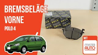 Youtube thumbnail of video "Wie Polo 4 Bremsbeläge vorne wechseln 🚗"