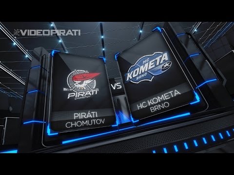 1. předkolo ČP play-off TELH: Piráti Chomutov - HC Kometa Brno 2:1 pr. sestřih