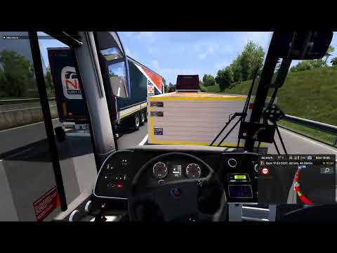 ETS2 Bus Mod Gameplay Rennes-Bourges Beam Eye-tracker