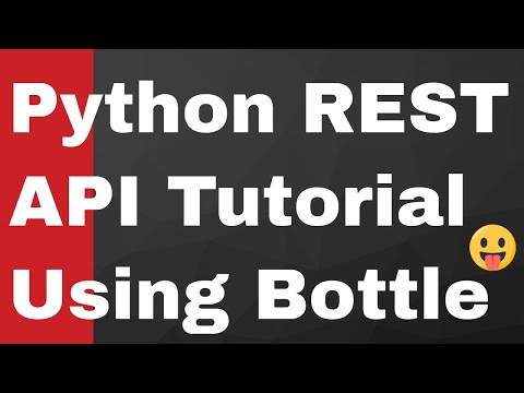 Build A Python Rest Api Project Using Bottle Web Framework Python Project For Beginners