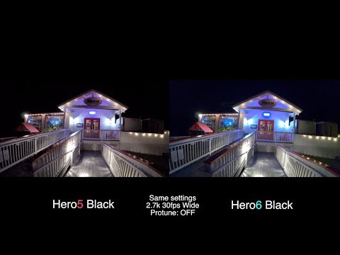 GoPro Hero6 vs Hero5 LOW LIGHT Test COMPARISON - GoPro Tip #600 | MicBergsma