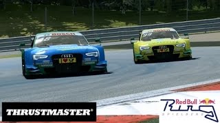 Gameplay RaceRoom DTM Experience 2015 replay 1st position battle at Red Bull Ring