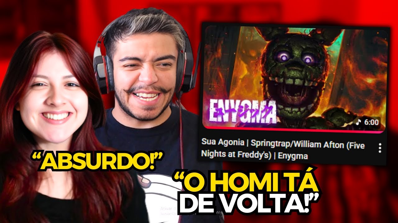 Enygma - Sua Agonia | Springtrap/William Afton (Five Nights at Freddy's) | Enygma | REACT