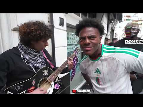 iShowSpeed Meets A Street Performer In Algeria 🎸🇩🇿