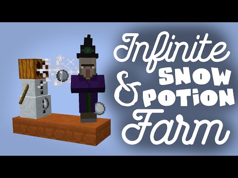 Epic PVP Potion Farm & Endless Snow in Minecraft 15w49a!