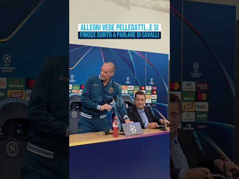 Napoli-Bodo/Glimt, siparietto Allegri-Pellegatti sui cavalli in conferenza stampa Champions League