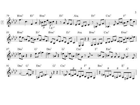 Jive coffee - transcription (P.Bernstein/B.Mehldau)