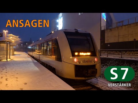 [Abellio Rail NRW] Ansagen des S7-Verstärkers Düsseldorf Hbf - Remscheid-Lennep