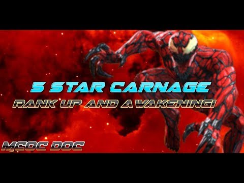 [MCOC] 5* Carnage Rank up, Awakening, and Gameplay! Bringing him up to r4!