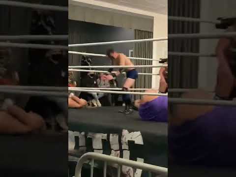 Alec Price with the stomp on the back of Acey Romero (Chaotic Wrestling) #shorts