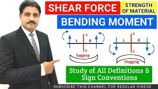 COMPLETE STUDY OF SHEAR FORCE AND BENDING MOMENT FOR SFD AND BMD DIAGRAM | STRENGTH OF MATERIAL