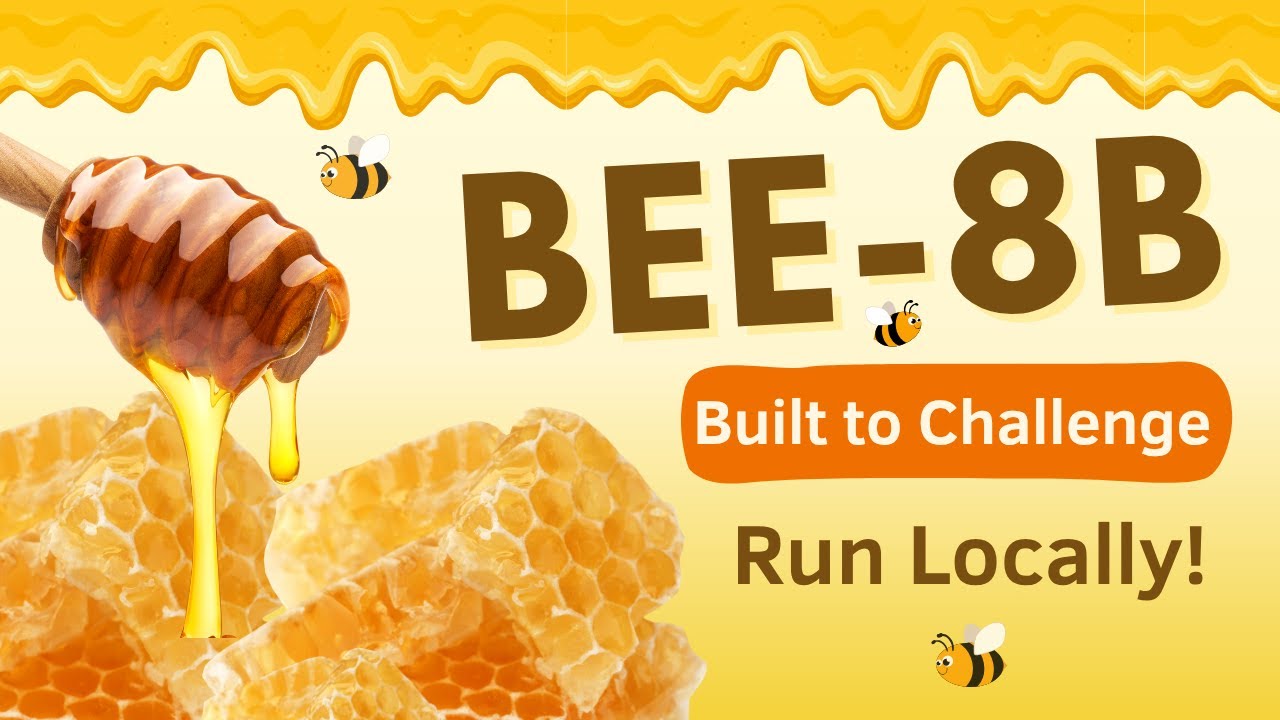 Bee-8B with HoneyPipe: Challenging the AI Giants: Run Locally