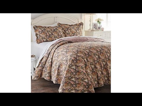 Cottage Collection Floral Garden 3piece Quilt Set