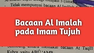 Download lagu Bacaan Al Imalah pada Qiraat sab'ah/ Qiraat 7 mp3