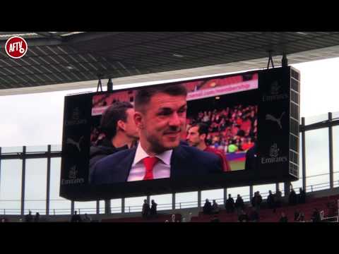 Arsenal Players Lap Of Honour & Aaron Ramsey And Cech Farewell!
