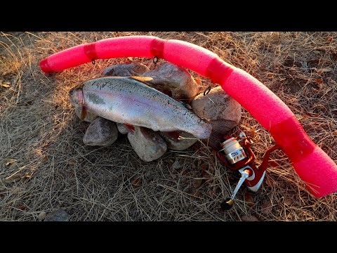 Fishing Trout With My Pool Noodle