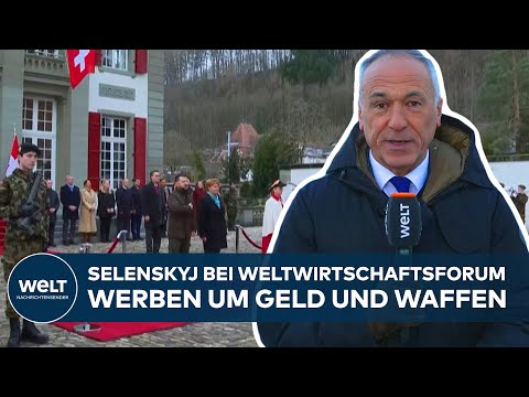 WELTWIRTSCHAFTSFORUM IN DAVOS: Ukraine-Präsident Selenskyj wirbt um Waffen- und Finanzhilfen