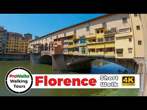 Florence, Italy Short Walking Tour (4K/60fps)