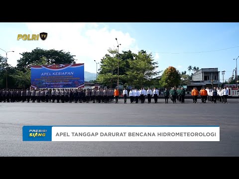 KAPOLDA MALUKU UTARA MEMIMPIN APEL TANGGAP DARURAT BENCANA HIDROMETEOROLOGI
