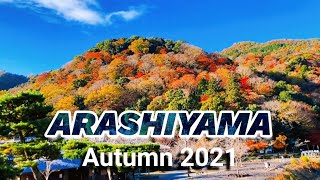 [嵐山 紅葉] ARASHIYAMA Autumn Kyoto Togetsu Bridge 渡月橋 24.11.2021Autumn Coloured Leaves