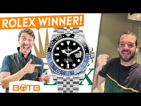 HE WON A ROLEX GMT-MASTER II BATMAN FOR 80P – BOTB WINNER!