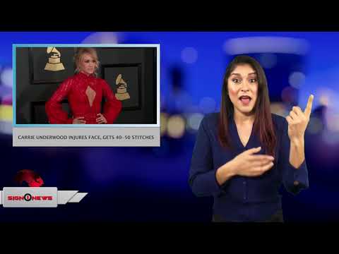Carrie Underwood injures face, gets 40-50 stitches (ASL - 1.2.18)