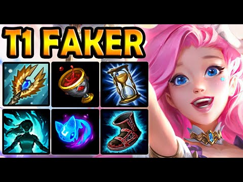 T1 Faker SERAPHINE MID vs QIYANA - Ranked Korea ✅