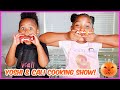 DIY: COOKING HALLOWEEN TREATS WITH MY BABY COUSIN | YOSHIDOLL