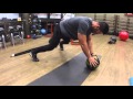 Med ball Plank variations with David Kopp and Personal Trainer Mike Kneuer