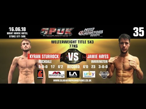 GPUk - Night Of The Gladiators 35: Welterweight Title - Kyran Sturrock vs Jamie Hayes