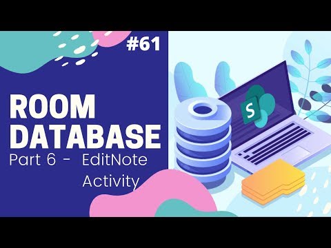 Room Database App EditNote Activity 61