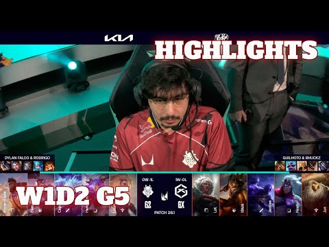 G2 vs GX - Highlights | Week 1 Day 2 LEC Versus 2026 | G2 Esports vs GIANTX W1D2