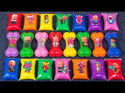 Pinkfong Slime & Clay Playtime! Jeni, Hogi, and Bebefinn’s Colorful Satisfying  ASMR Mix 🎠
