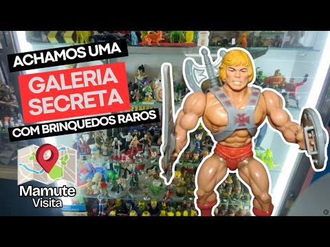 Achamos uma GALERIA SECRETA com BRINQUEDOS RAROS dos anos 80 e 90! Mamute Visita #002