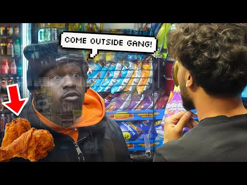 Two Piece Combo prank in the hood