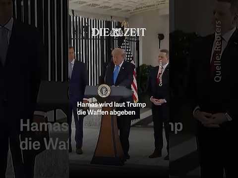 Video Thumbnail: Trump verkündet Einigung zur Entwaffnung der Hamas